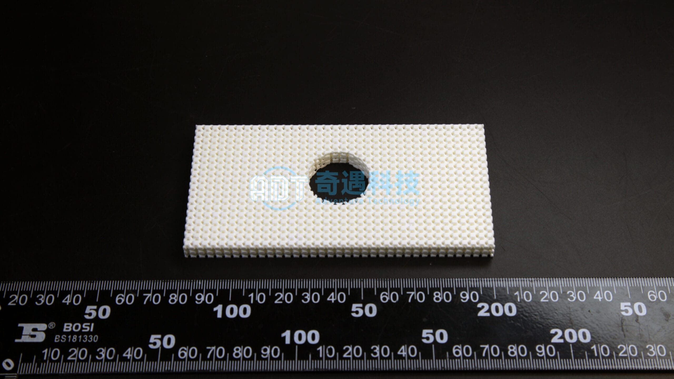 Alumina 3D printed ceramic large plate sample
