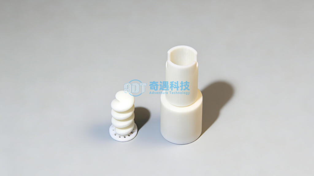Alumina 3D Printe spiral – structured functional parts