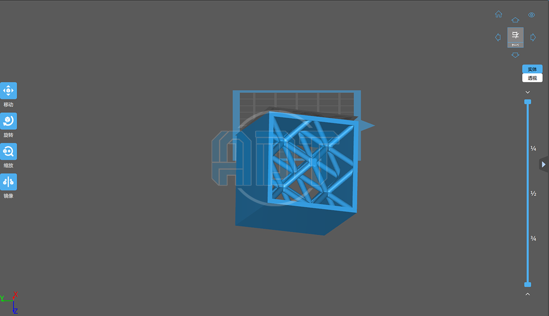 3D digital modeling of body-centered cubic (BCC) lattice structure for ceramic additive manufacturing